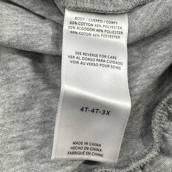 NBA Girl's Size 4T Portland Basketball Ruffle Layered Short Sleeve Dress Gray - Picture 6 of 16